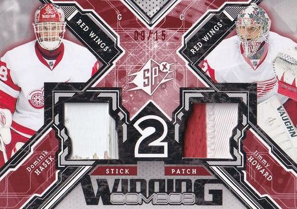 stick patch karta HAŠEK/HOWARD 13-14 SPx Winning Combos Patch /15